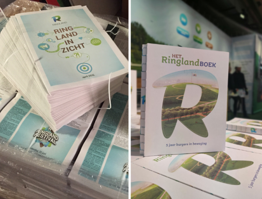 Ringland-kranten en Het Ringland Boek. Ringland-kranten en Het Ringland Boek.