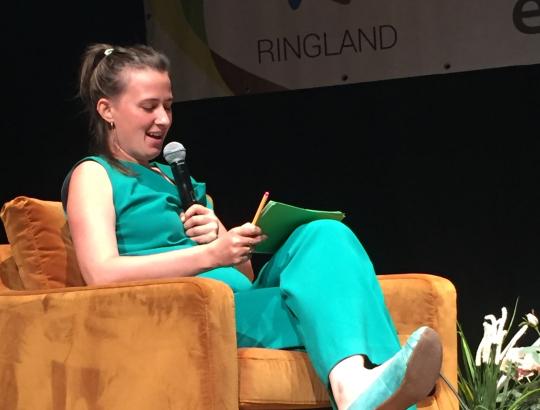 Maud Vanhauwaert leidt de Roma-avond andermaal in goede banen. Maud Vanhauwaert leidt de Roma-avond andermaal in goede banen.