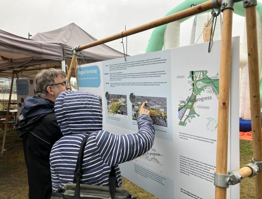 Het ontwerp van Ringpark De Knoop wordt vooropgesteld op het derde Ringparkfeest. © vja/ringland