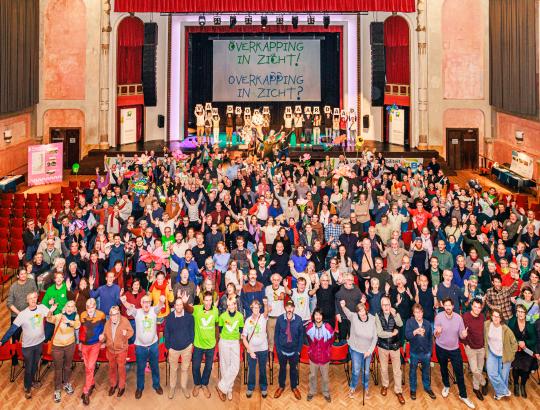Een traditie: de groepsfoto van de aanwezigen. © Valentin Eyckmans/Ringland