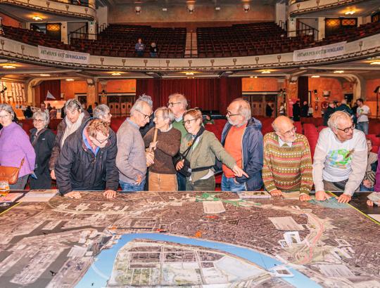 De maquette van Ringland wekt altijd veel interesse. © Valentin Eyckmans/Ringland