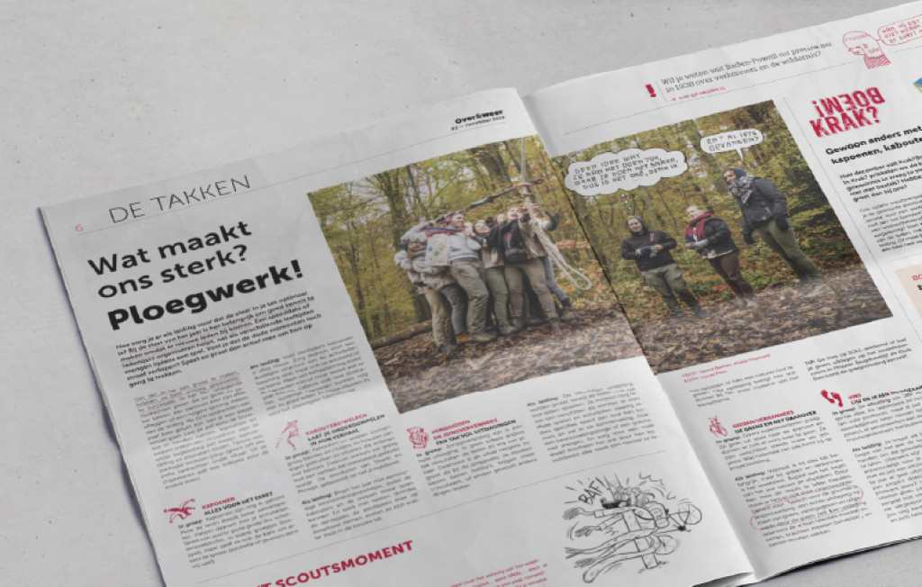Over en Weer spread magazine