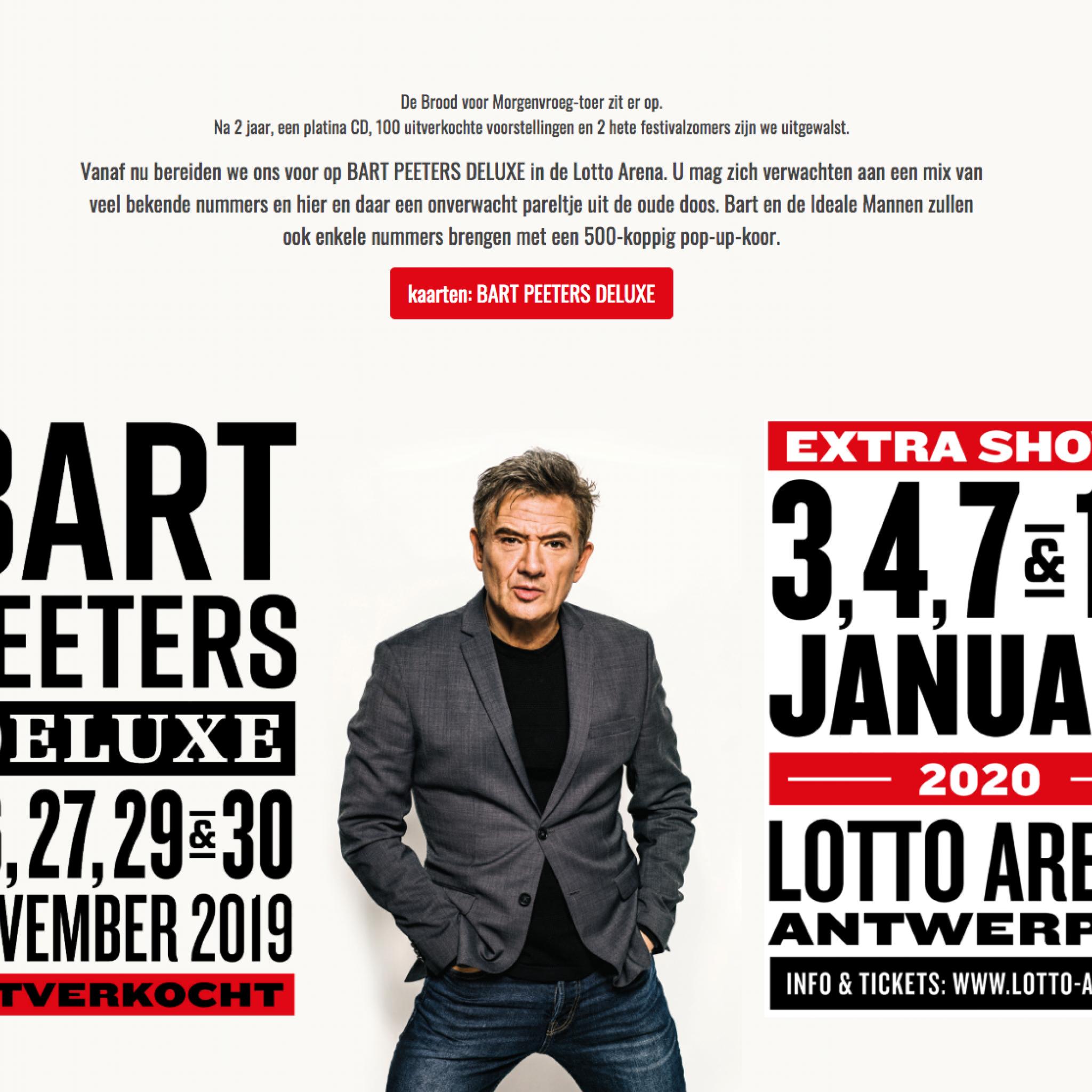 homepagina website bart peeters