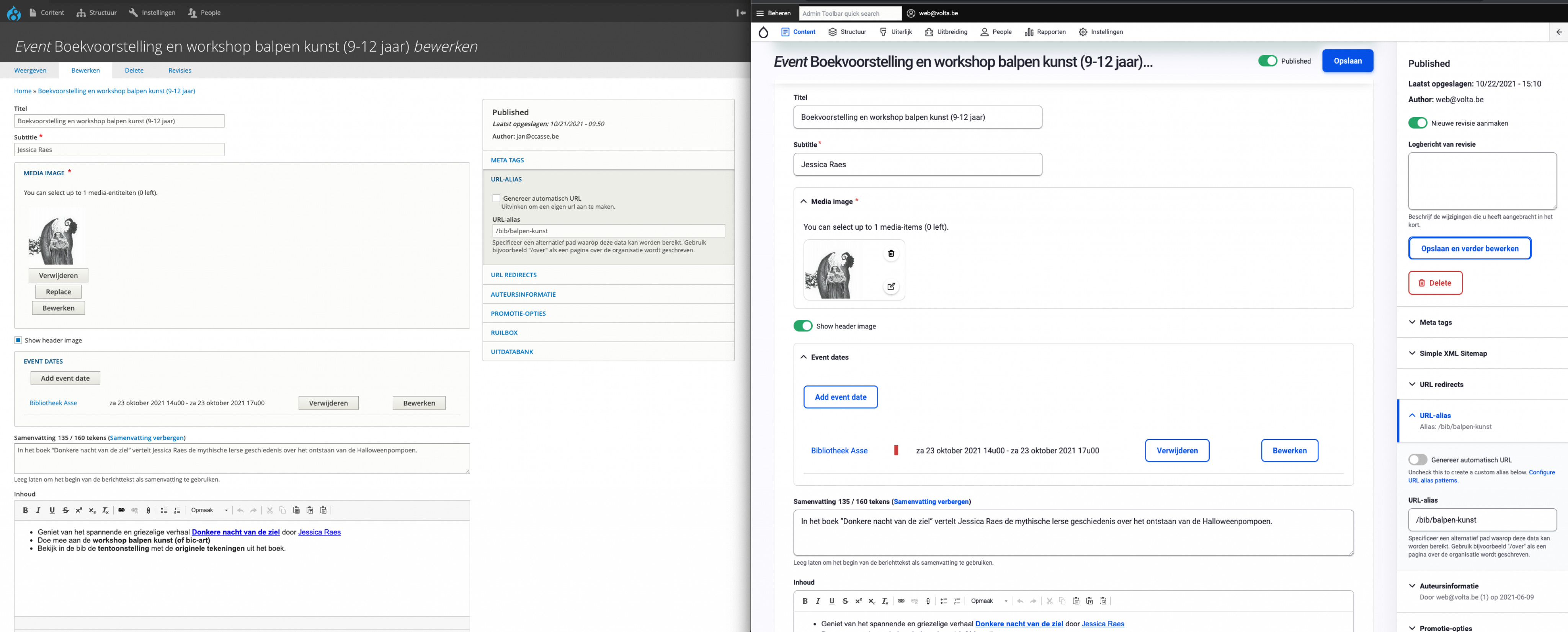 verschil editor
