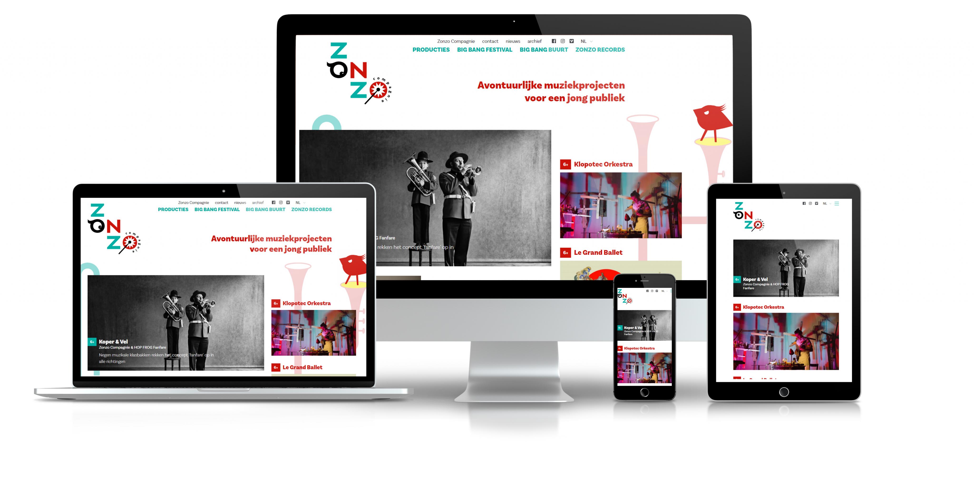 Zonzo compagnie - responsieve site