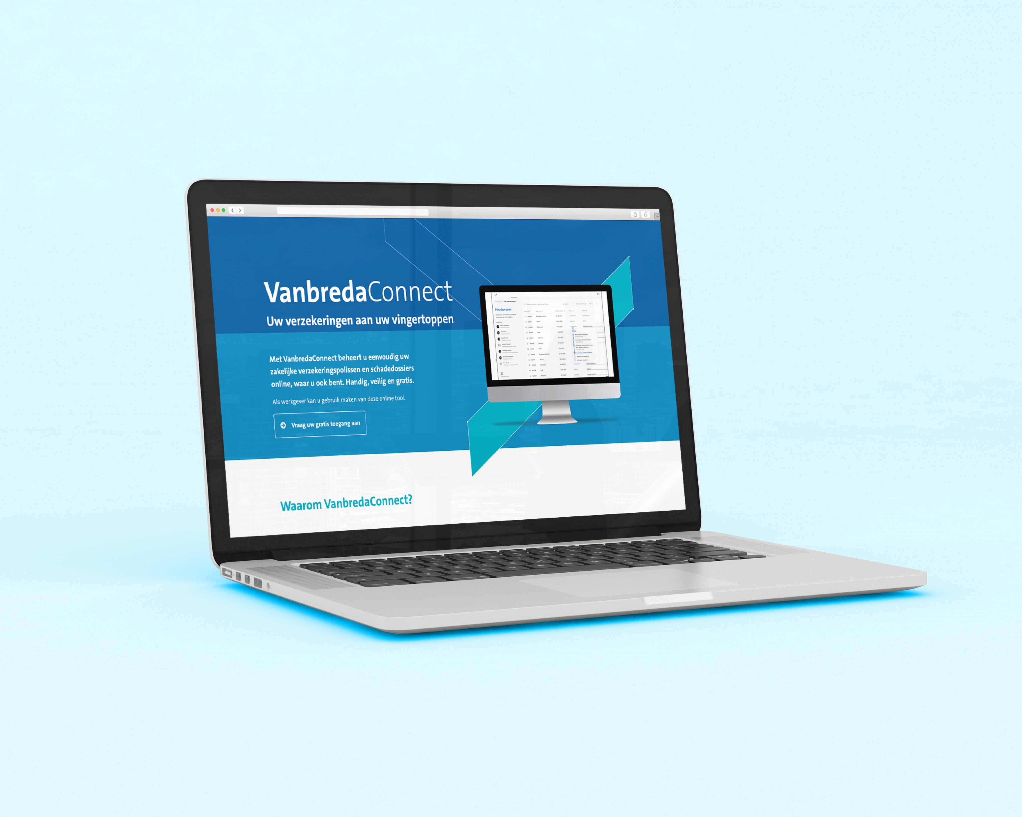 Website voor VanbredaConnect Website voor VanbredaConnect