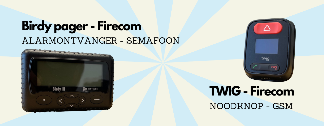 Firecom pager en noodknop