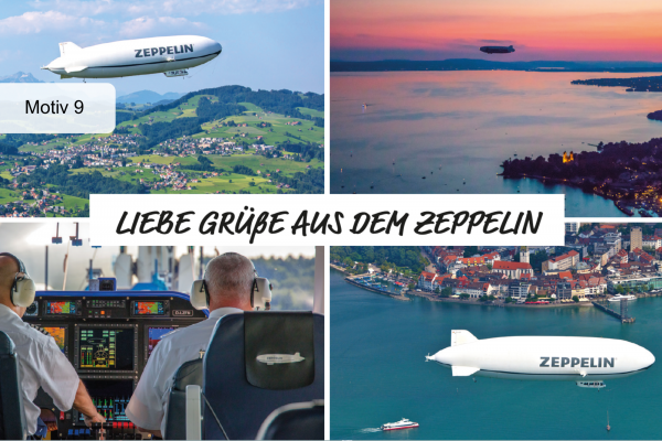 Zeppelin Postkarte -verschiedene Motive -