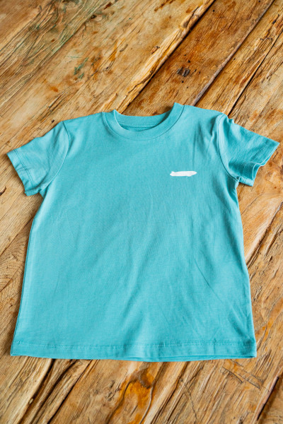 Zeppelin Kinder T-Shirt teal monstera